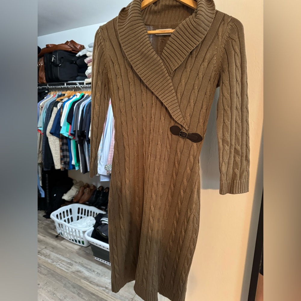 CK knit sweater dress